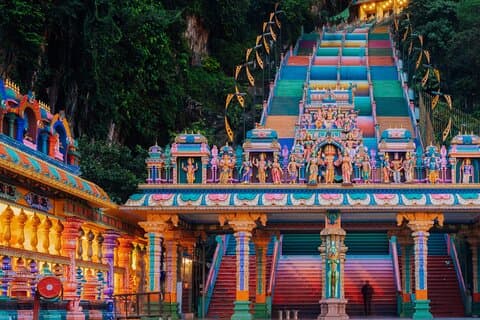 Kuala Lumpur: Guided Batu Caves Tour med Banana Leaf Lunch