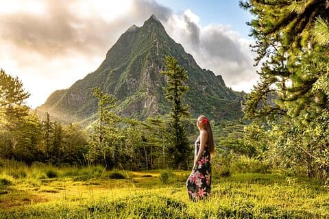 Unique photo shoot in the heart DE Moorea: Beach & mountain combo