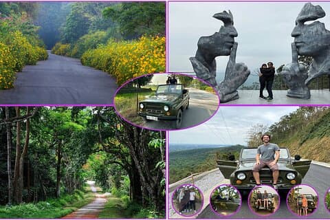 Hanoi Jeep 1 dag Utforsk Ba Vi nasjonalpark og Duong Lam landsby