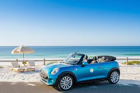Perth: Coastal Beach Tour i en Mini Cooper Cabrio