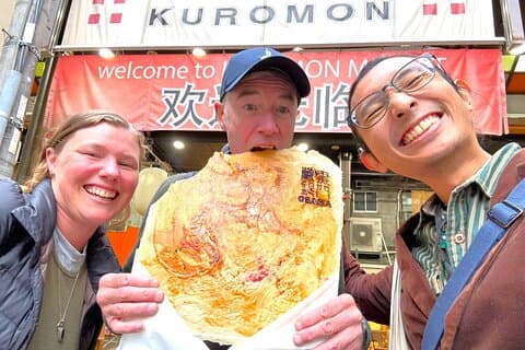 1,5 timers mattur på Kuromon Market i Osaka