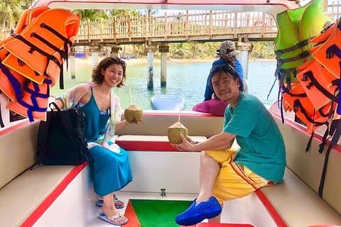 Funivia privata per l'esplorazione del mare di un'intera giornata e una gita in barca a Thoi