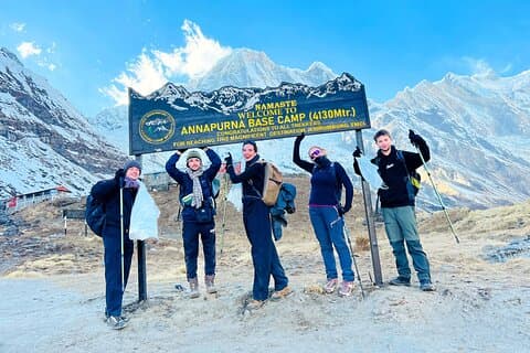 Katmandu til Annapurna base camp (ABC) 5 - dagstur