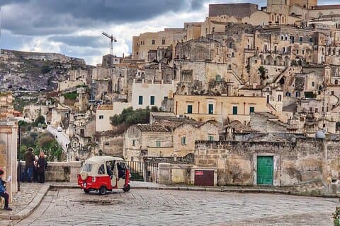 Visita guidata privata dei Sassi di Matera in Tuk Tuk - 2 ore