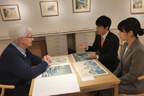 Ukiyo e Gallery Tour by Private Vehicle