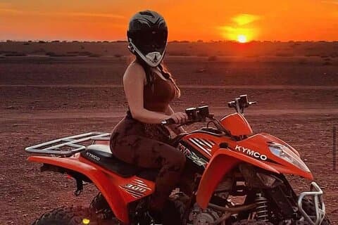2h Quad og Camel ride Marrakech Palmeraie Marokkansk te billeder