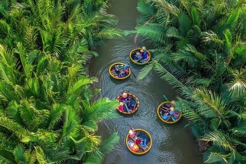 Coconut Basket Bootsfahrt und Vietnamesischer Kaffee Workshop