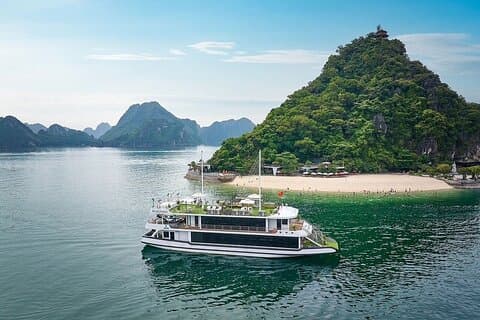 Tour di 6 ore della baia di Halong in crociera lussuosa su Ercole