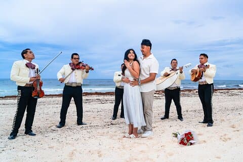 Romantisk Mariachi opplevelse på Cancun Beach