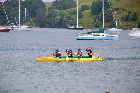 Waka Ama-klasse i Mount Maunganui