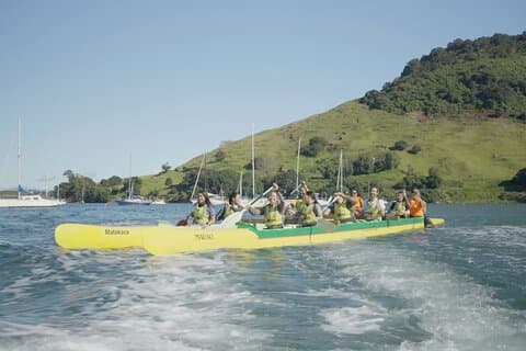 Waka Ama-eventyr i Mount Maunganui
