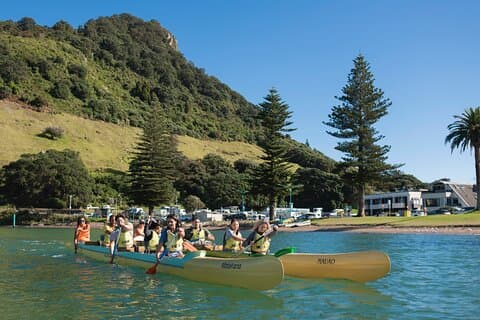 Waka Ama and Guided Walk at Mount Maunganui