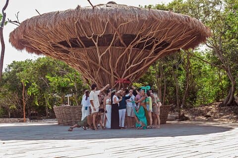Cenote privato di Tulum, rituale sciamano Maya e degustazione di birra di acqua di mare