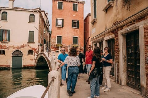 Venedig vandringstur med panoramautsikt över taket
