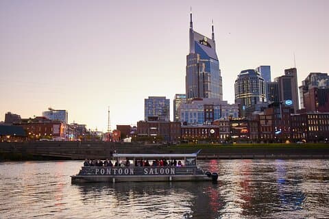 Nashville Pontoon Party Cruise Downtown on River