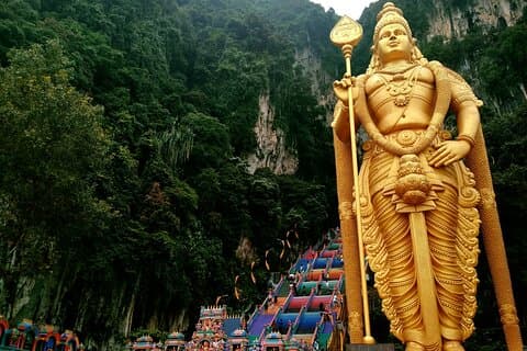 Privat halvdag Kuala Lumpur City och Batugrottorna Kulturrundtur