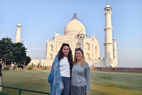 Tour del Taj Mahal e del Forte di Agra con pranzo a 5 stelle