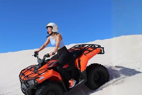 Atlantis Sand Dunes 75 minutter VIP Quad cykeltur og fotoops