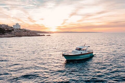 Croisière panoramique au coucher du soleil à Spargi & Budelli au départ des Palaos avec apéritif