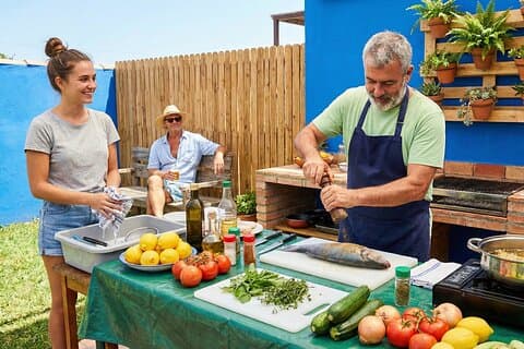 Fiske- og skaldyrsgrillkursus i Copacabana