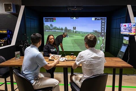 Indoor Golf Simulators in Charlotte NC Tap In LoSo