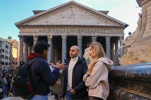Centre-ville antique de Rome, Fontaine de Trevi et Panthéon