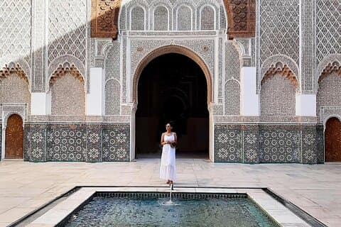 Marrakesch Medina Tour Bahia Palace Ben Youssef und Souks