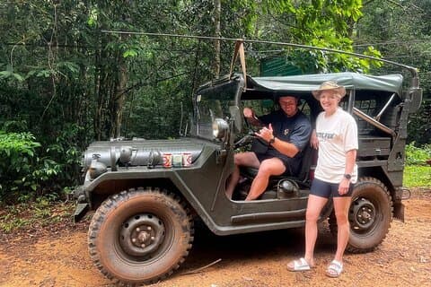 Vintage US Army Jeep Entdeckung von North Phu Quoc Island