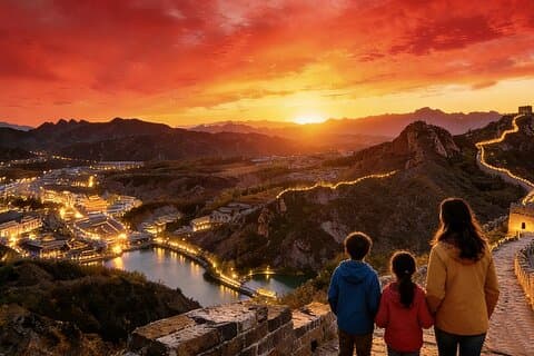 Jinshanling privétour met uitzicht op de nacht van Simatai en Gubei Water Town uit Beijing