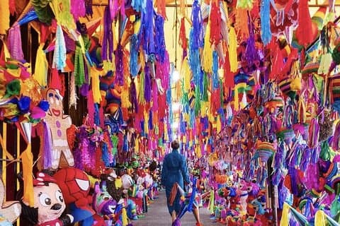 Matrundtur på Jamaica-marknaden i Mexico City med provsmakningar och blommor