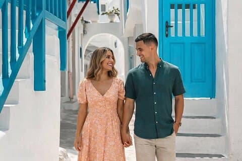 Mykonos Fotoshooting in de steegjes van Mykonos stad