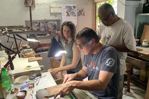 Curso corto de artesanía en plata de Kotagede Yogyakarta