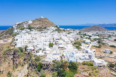 Milos Highlights Tour de Van e almoço de taverna tradicional