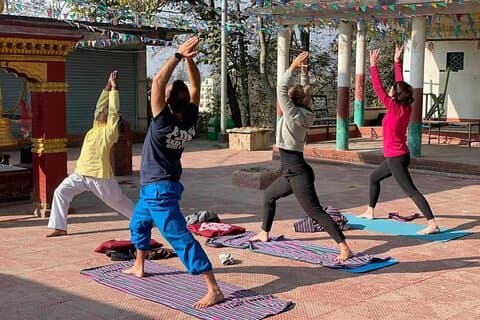 Yoga meditasjonsferie med enkel vandring i Kathmandu