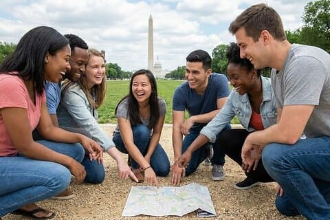 Eine epische Schnitzeljagd Denkmäler und mehr in der National Mall