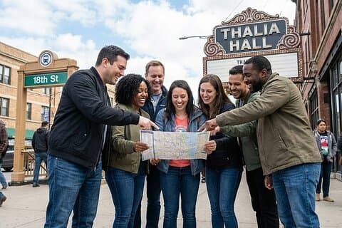Een spectaculaire aaseter jaagt op Chicago Adventure