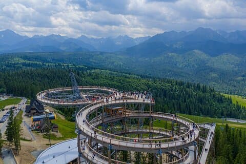 From Krakow SkyWalk Panorama & Hot Springs Spa Day Trip Adventure