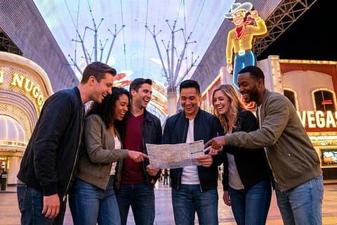 Een spectaculaire kunstwandeling in Las Vegas Nevada