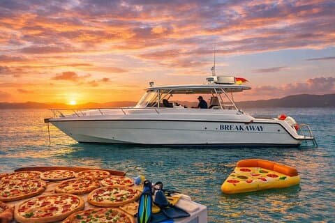 Pizza Pi Party - Snorkel og solnedgang cruise
