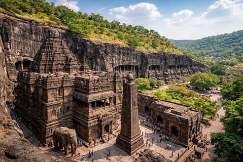 Mumbai til Ajanta og Ellora Day Tour med fly
