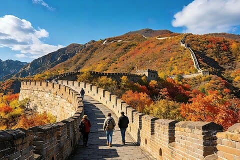 Private Day Trip: Chunhuiyuan Outdoor Hot Spring Experience and Mutianyu Great Wall
