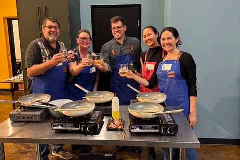 Classe de culinária de sushi sofisticada
