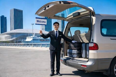 Transporte privado para Tianjin Xingang Cruise Port-Todo grupo Tamanho