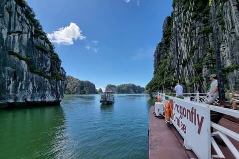 Excursion sur la côte de la baie d'Halong : 4 heures de croisière, déjeuner, billets et grotte