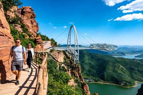 Beijing Private Tour to Shilinxia Cantilever Viewing Platform with Cable Car ride