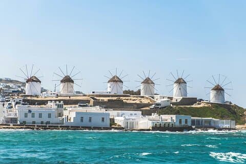 Mykonos Shore Excursion Lille gruppe højdepunkter Port afhentning