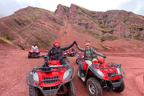 Quad bike in Mountain of Colors and Red Valley : Full Day Adventure