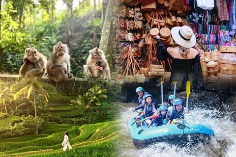 Full day Bali Rafting + Ubud Tour