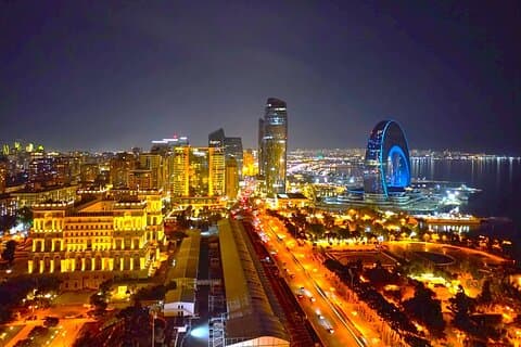 Private halbtägige Baku-Nacht-Panoramatour