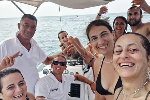 From Bari: Free time and boat tour to the Polignano Caves